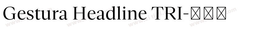 Gestura Headline TRI字体转换 Gestura Headline TRI字体转换